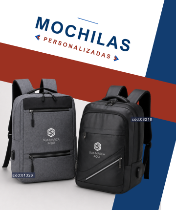 Mochilas de brindes personalizados para empresas